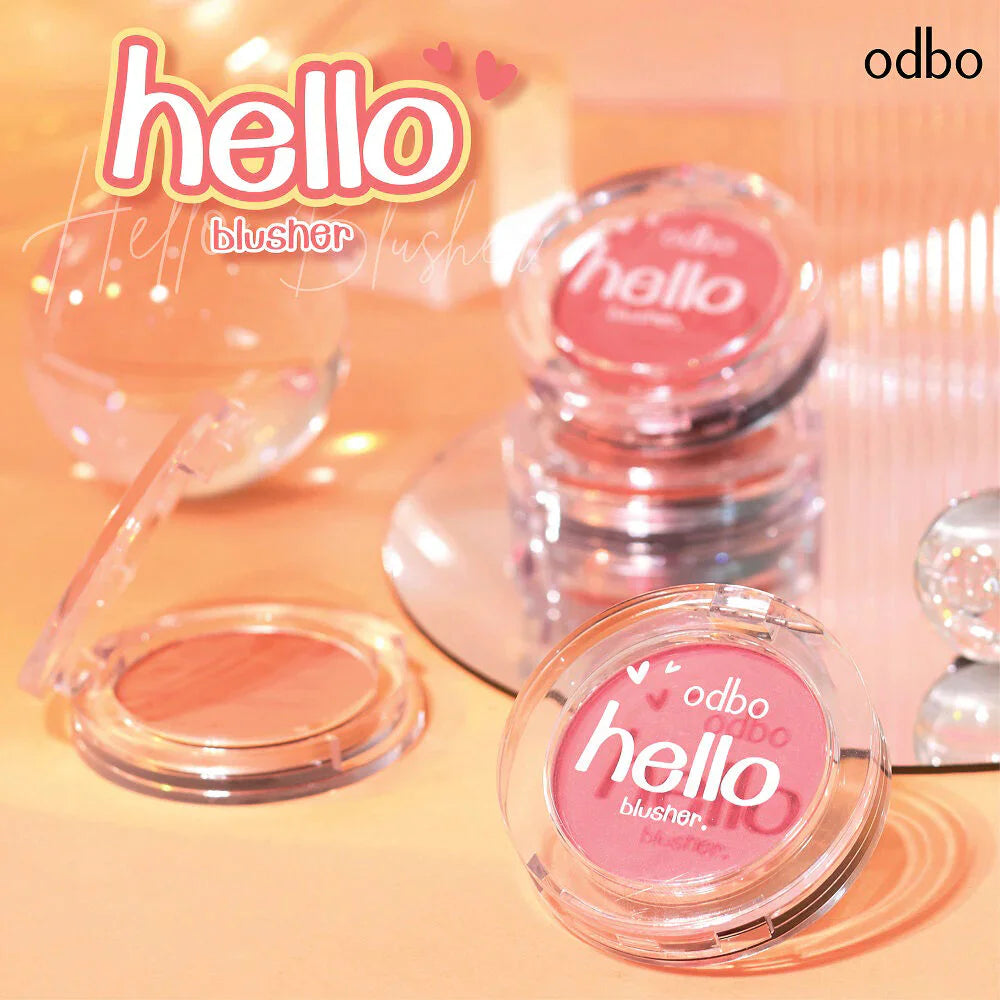 ODBO Hello Blusher 4g #Od1300-02 桃色