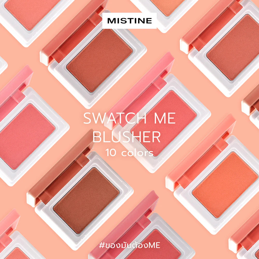 MISTINE Swatch Me 腮紅 5.5g #10 棕紅色