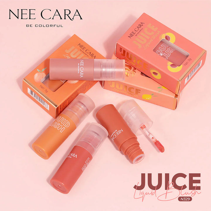 NEE CARA 果汁液體腮紅 N329 3g #01 粉紅牛奶閃光