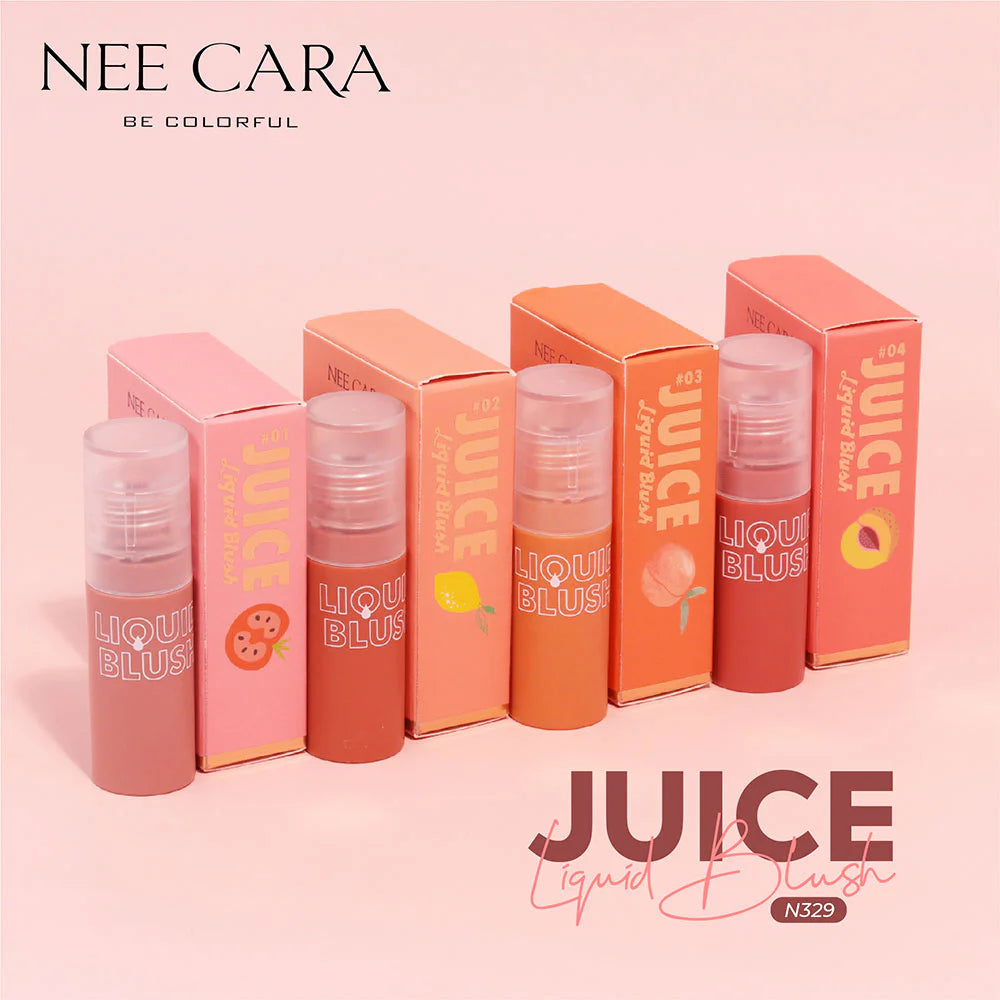 NEE CARA 果汁液體腮紅 N329 3g #01 粉紅牛奶閃光
