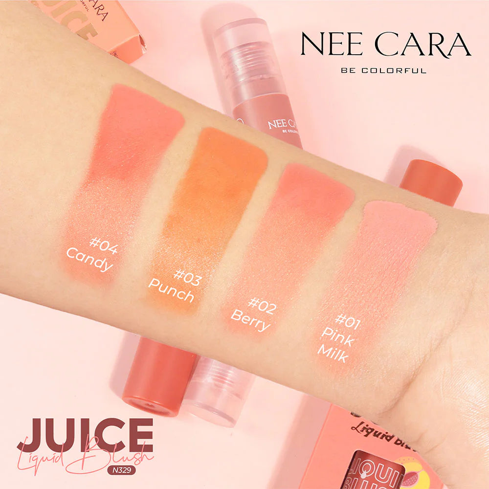 NEE CARA 果汁液體腮紅 N329 3g #02 Berry Shimmer