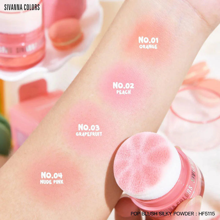 SIVANNA Colors Pop 腮紅絲滑粉 3.5g #02