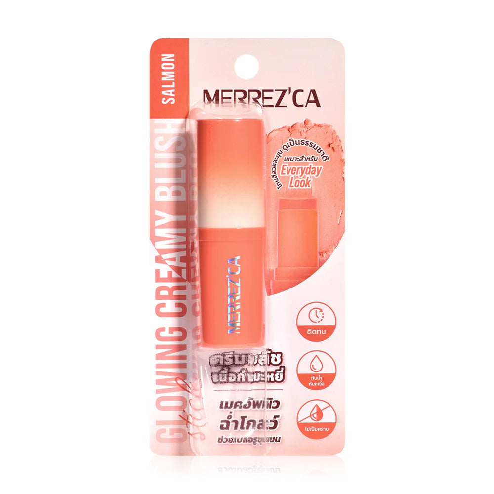 Merrezca 亮澤奶油腮紅棒 6g #Salmon
