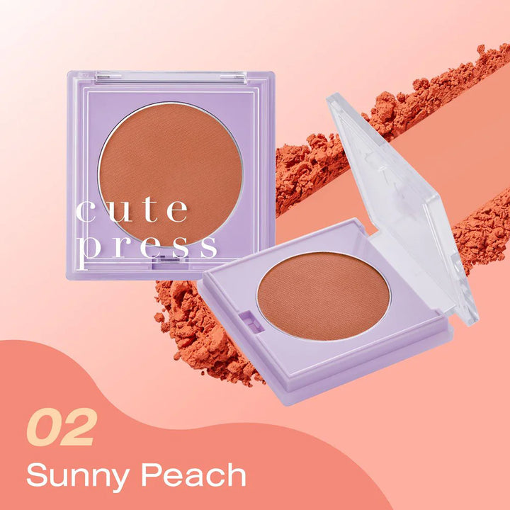 Cute Press Nonstop Beauty 8 小時柔軟腮紅 3.5g #02 Sunny Peach