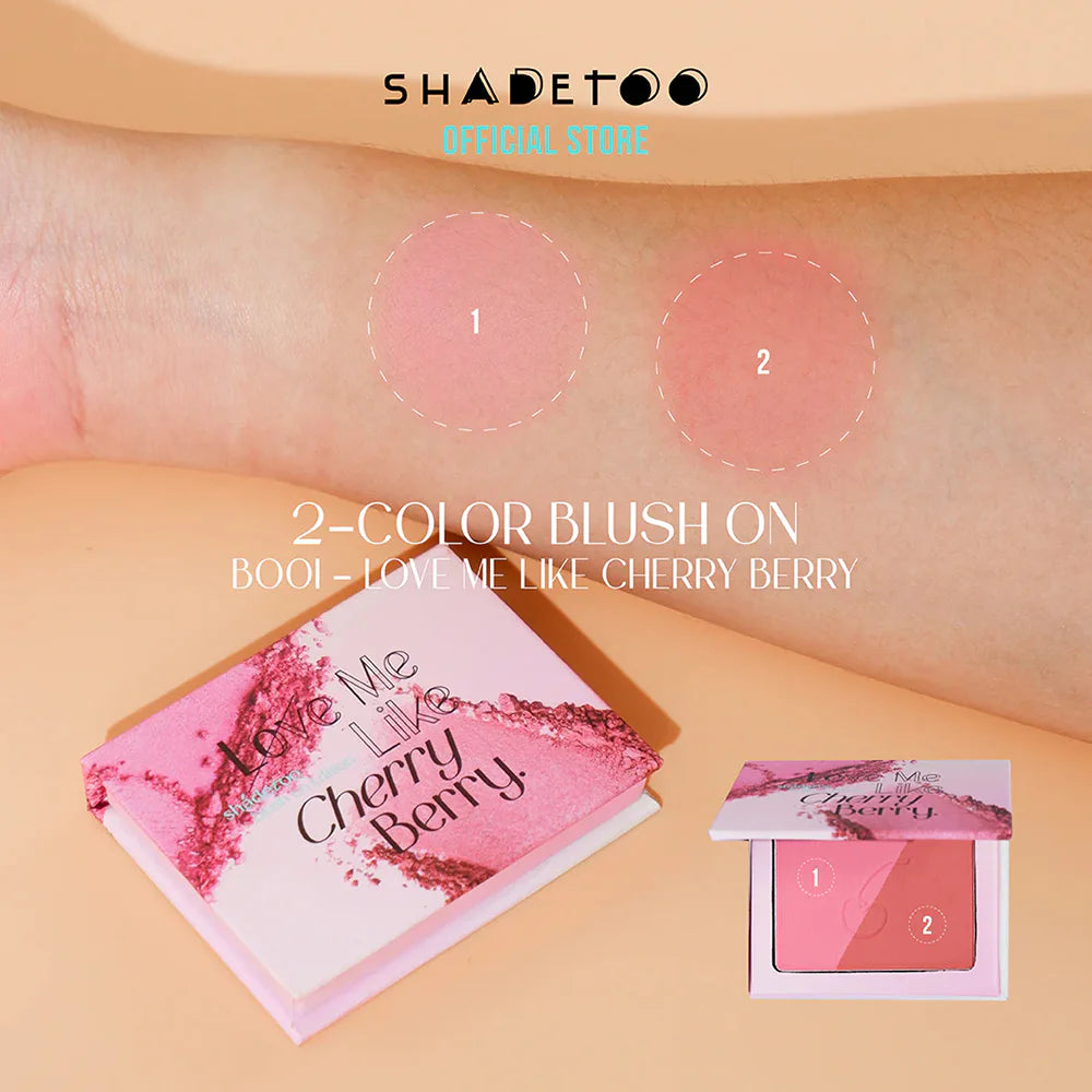 ShadeToo 雙色腮紅版 6.3g #B001 Love Me Like Cherry Berry