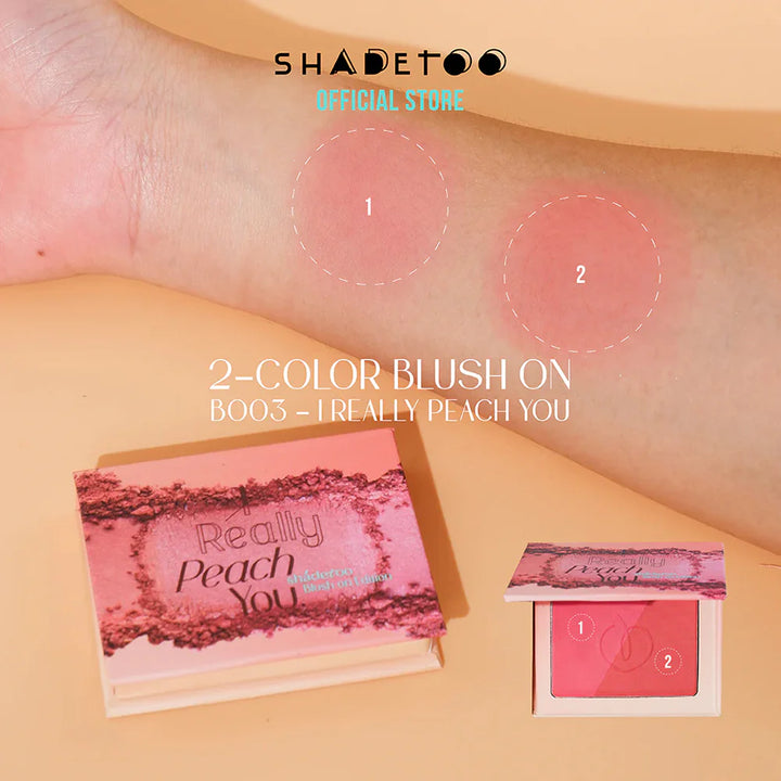 ShadeToo 雙色腮紅版 6.3g #B003 I Really Peach You