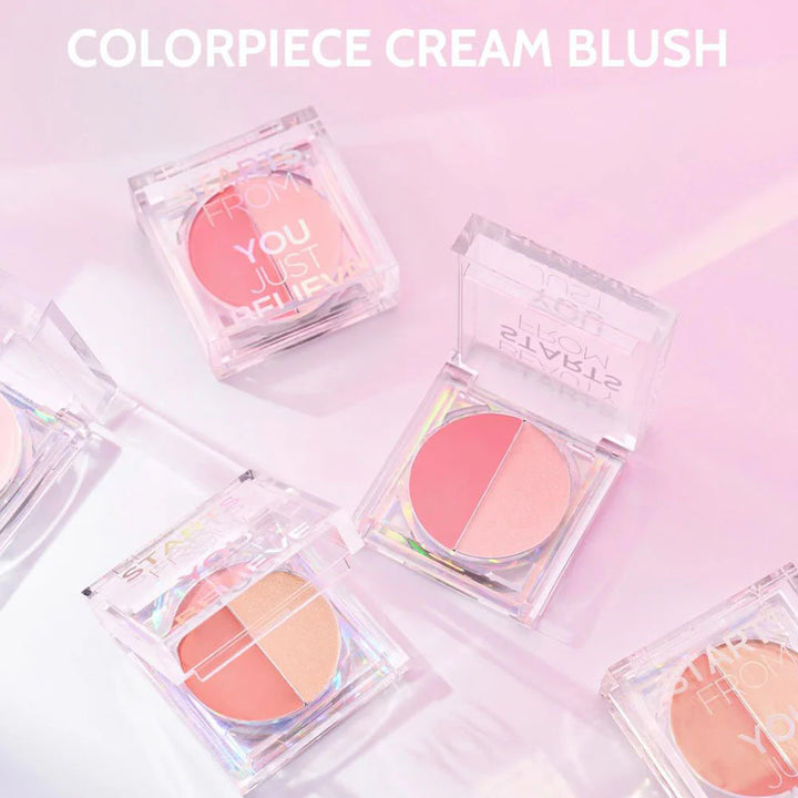 Jung Saem Mool Colorpiece 霜狀腮紅 1.3g x 2 #Coral Fizz