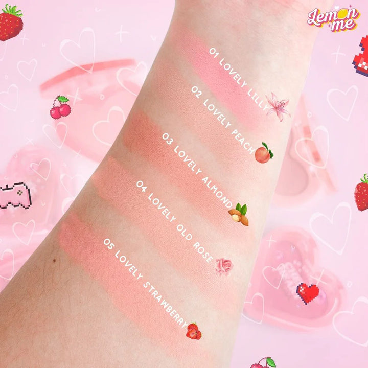 Lemon Me So Lovely Cheek 心型腮紅 3.2g #02 Lovely Peach