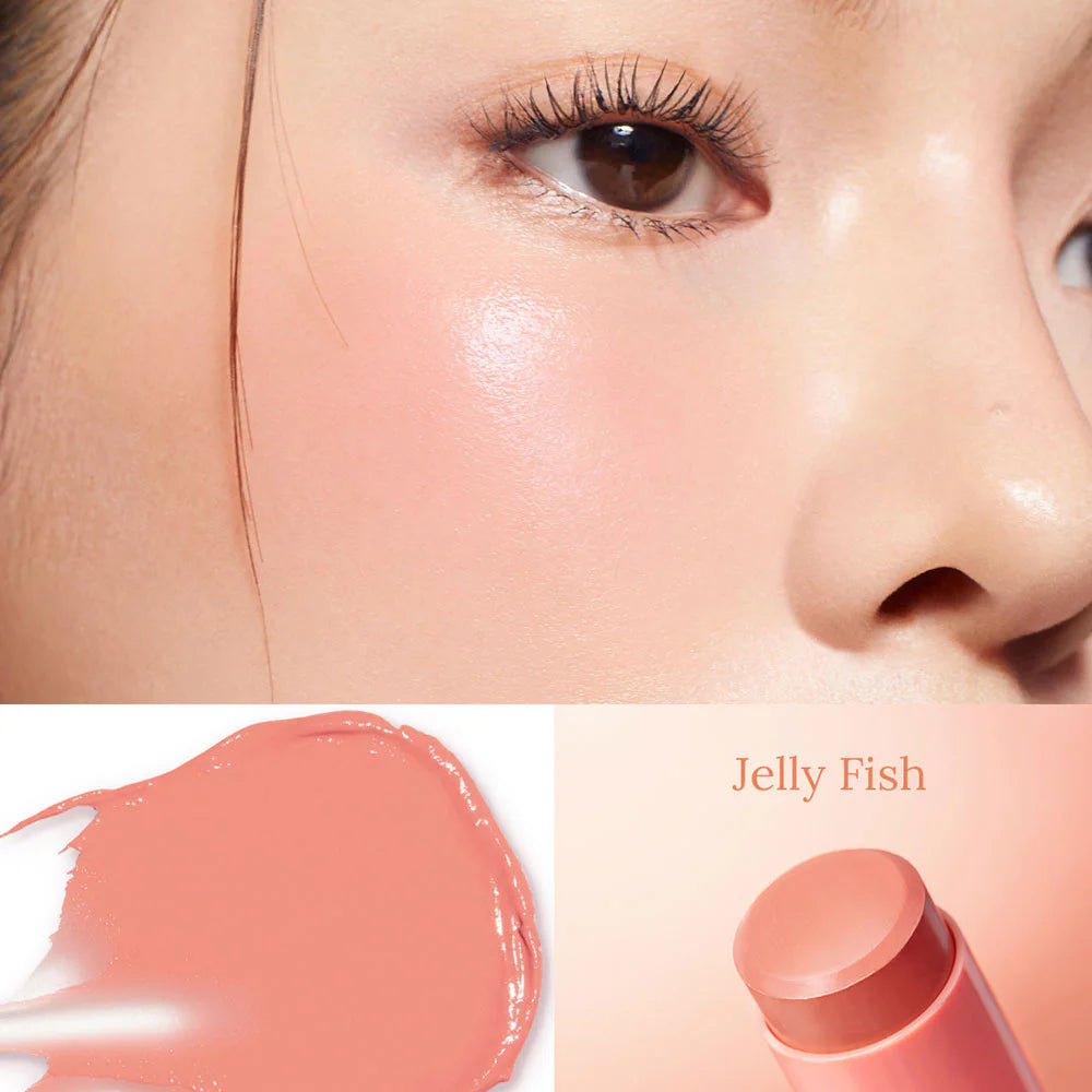 Merrezca 亮澤奶油腮紅棒 6g #Jelly Fish
