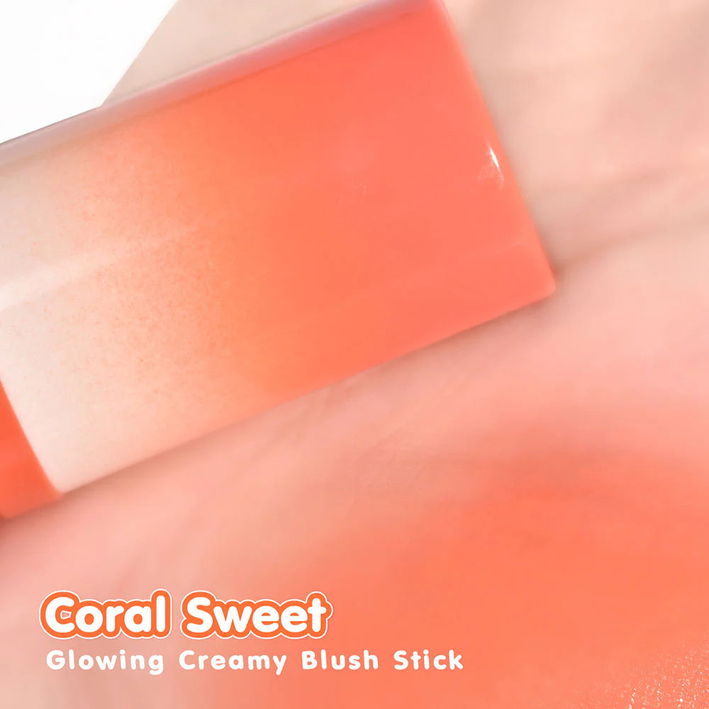 Merrezca 亮澤奶油腮紅棒 6g #Coral Sweet