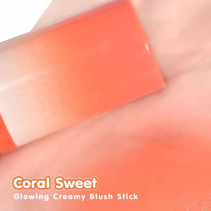 Merrezca 亮澤奶油腮紅棒 6g #Coral Sweet