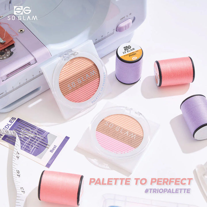 So Glam 完美眼影盤 9g #001 Pastel Peach
