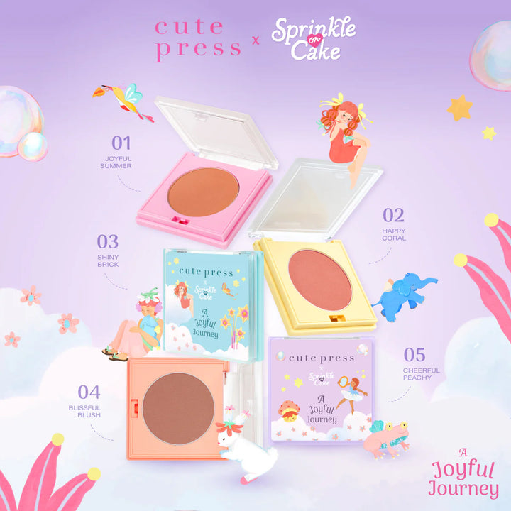 Cute Press A Joyful Journey 柔和染色腮紅 3.8g #05 Cheerful Peachy