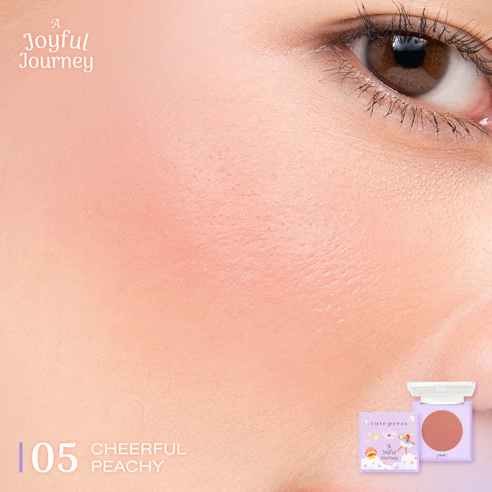 Cute Press A Joyful Journey 柔和染色腮紅 3.8g #05 Cheerful Peachy