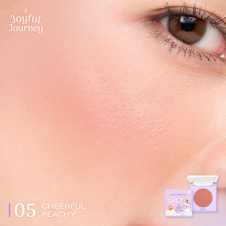 Cute Press A Joyful Journey 柔和染色腮紅 3.8g #05 Cheerful Peachy
