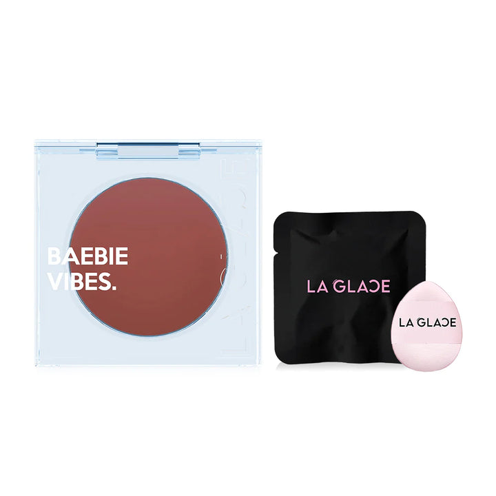 LA GLACE Baebie Vibes 奶油腮紅 3.8g #12 可可