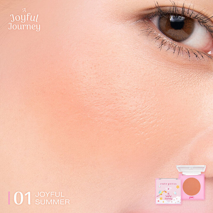 Cute Press A Joyful Journey 柔和染色腮紅 3.8g #01 Joyful Summer