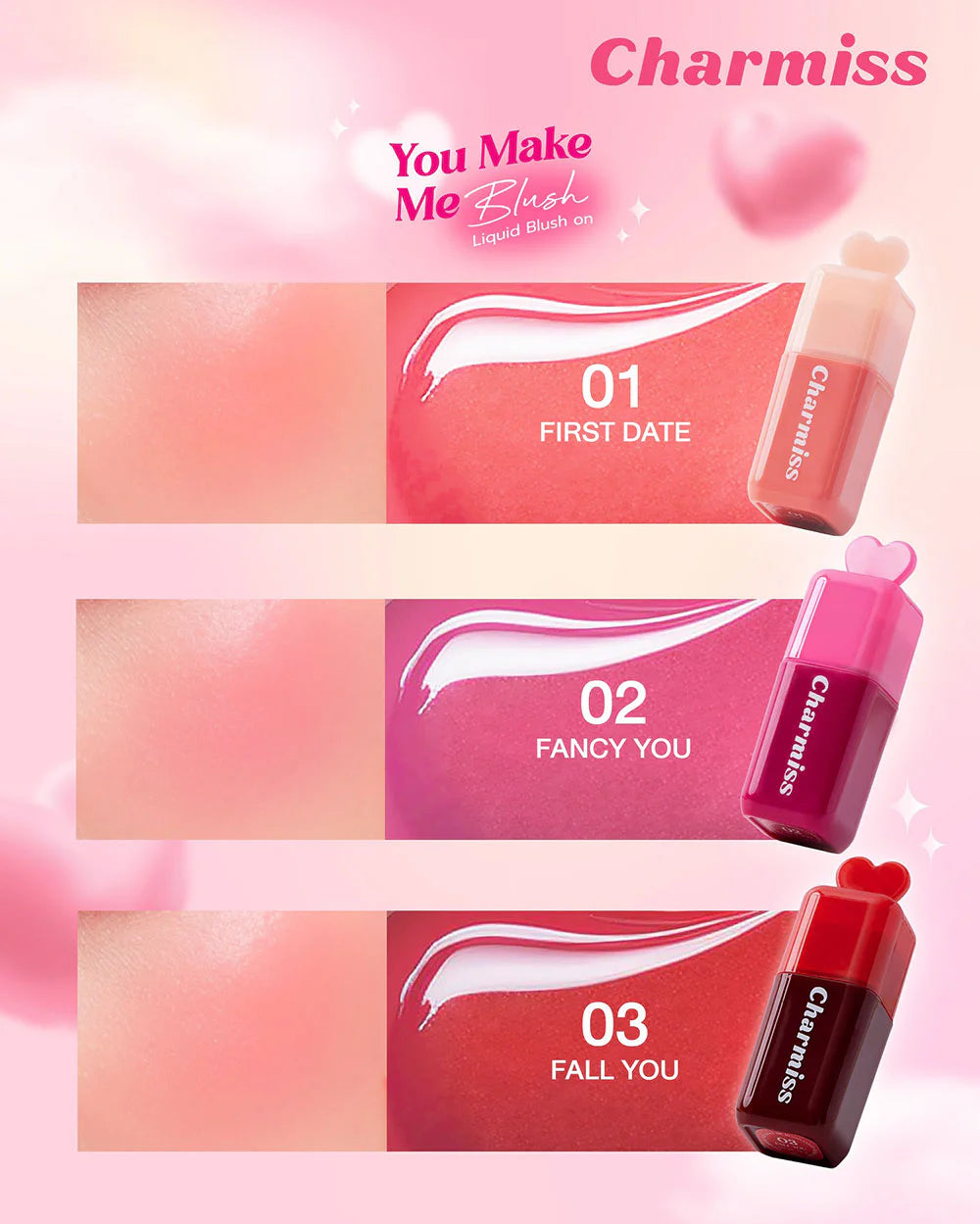 Charmiss You Make Me Blush 液體腮紅 3.5ml #01 First Date