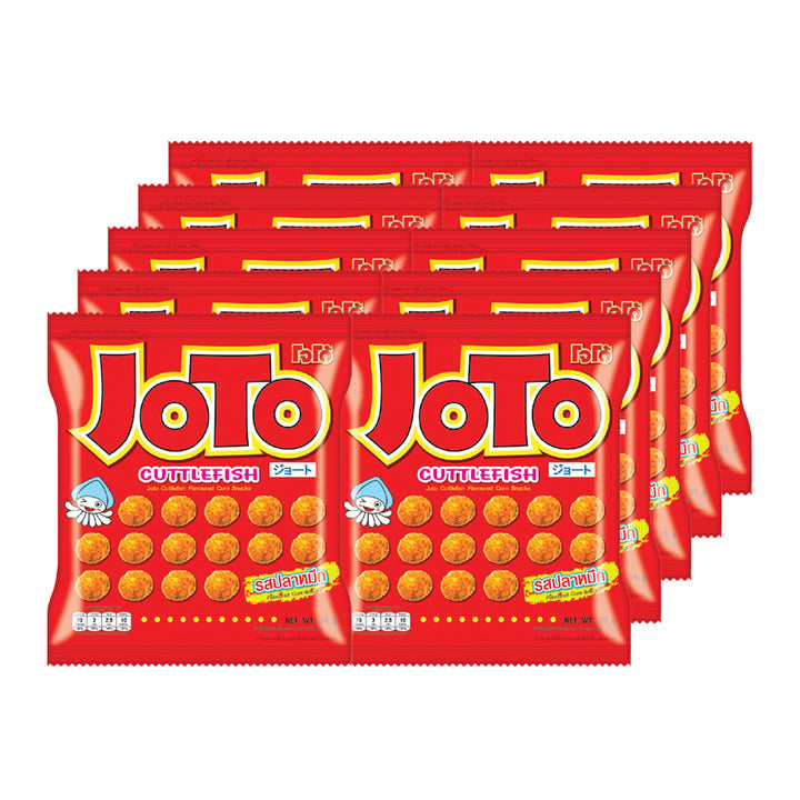 JOTO 玉米零食 墨魚口味 18 克包 10