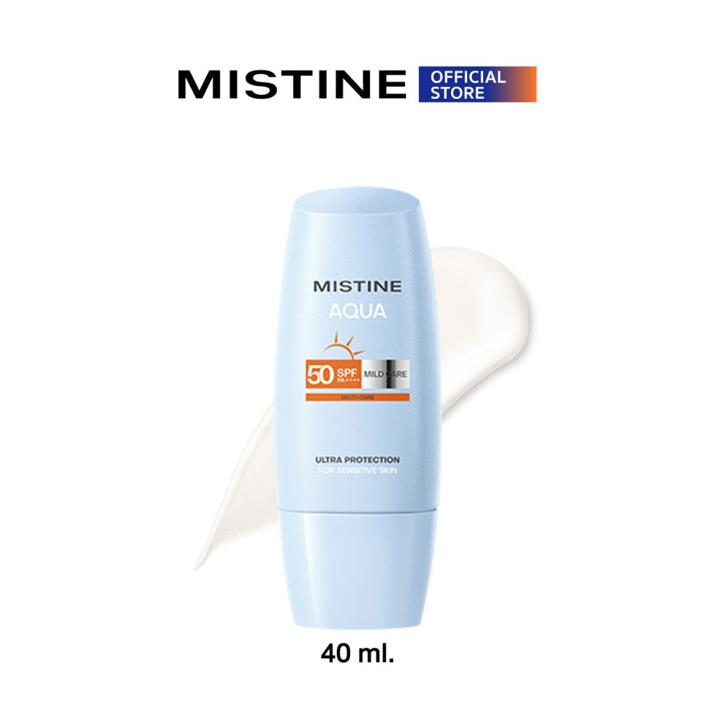 MISTINE AQUA BASE 超保護溫和 防曬乳 SPF50 PA++++ 40 ML 適合敏感肌膚