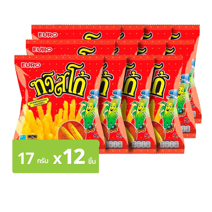 TWISTKO 玉米零食燒烤風味 17 克包 12