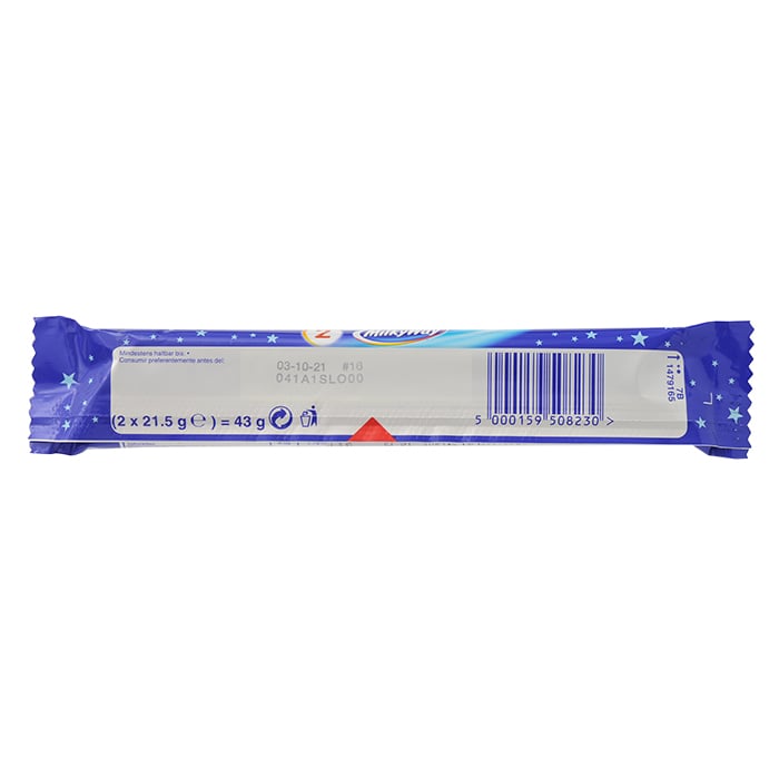MILKY WAY 鮮奶油夾心牛奶巧克力 43.8 克。