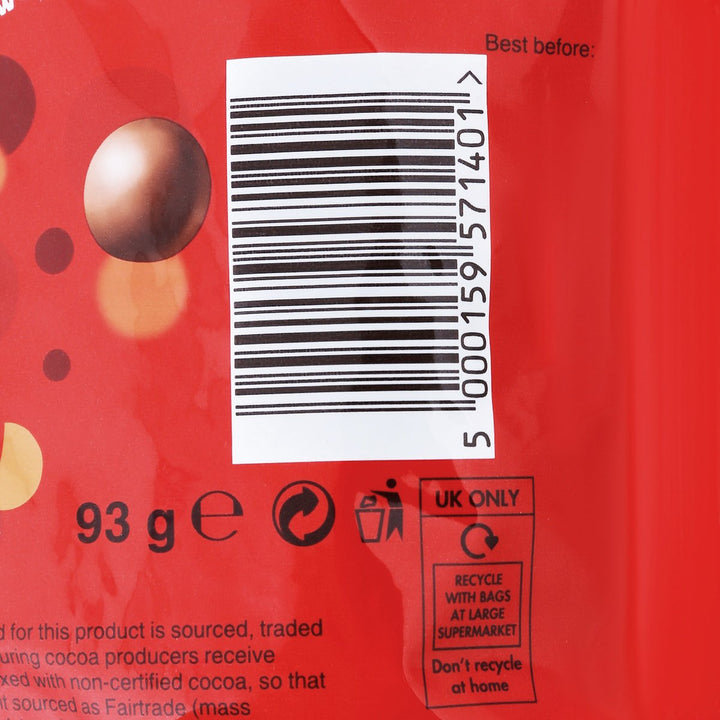 MALTESERS 牛奶巧克力袋裝 93 克。