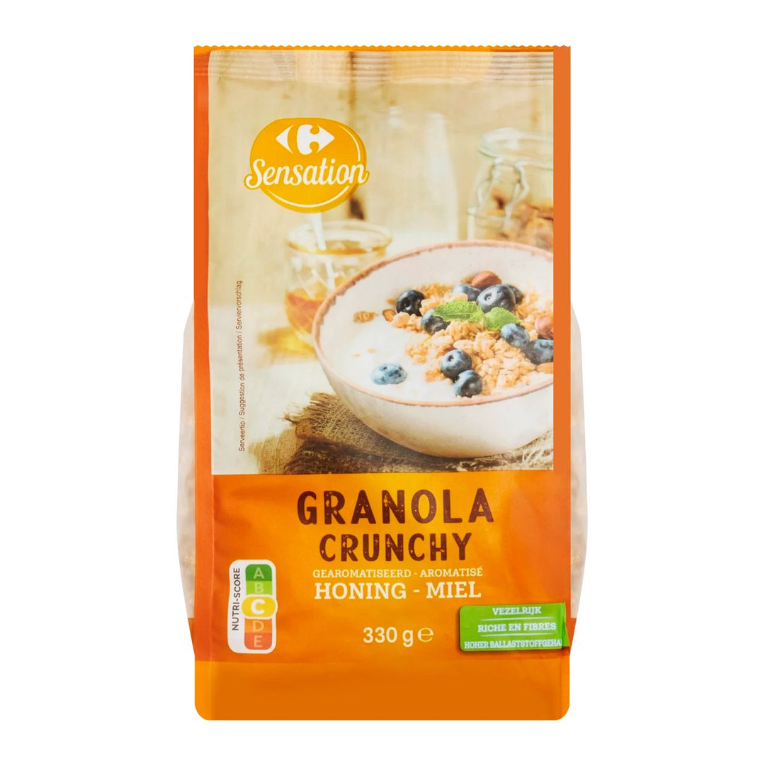 家樂福格蘭諾拉麥片脆脆 Au Miel 330 克。