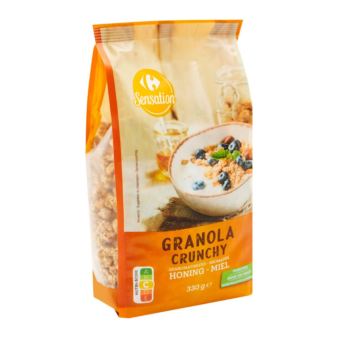 家樂福格蘭諾拉麥片脆脆 Au Miel 330 克。