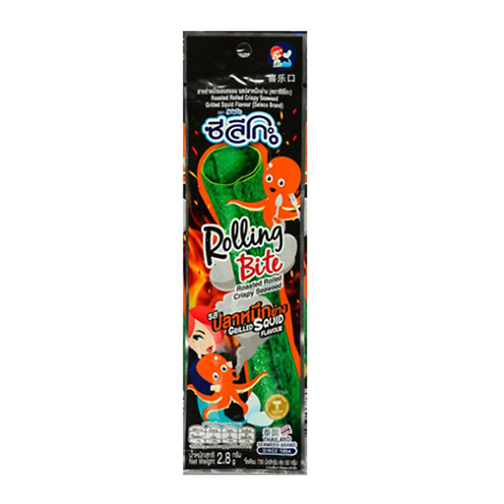 SELECO Rolling Bite Roasted 捲脆海苔烤魷魚口味 2.8 克。包 12