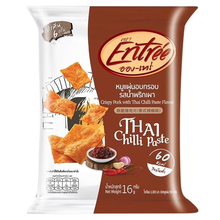 ENTREE 脆皮豬肉泰式辣椒醬口味 16 公克。
