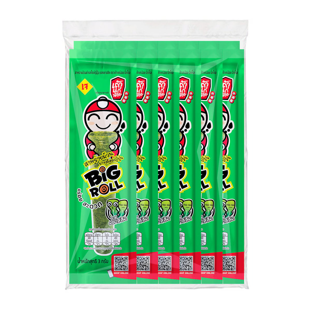 TAOKAENOI 烤海苔零食大卷 經典口味 3 克x 12 單位