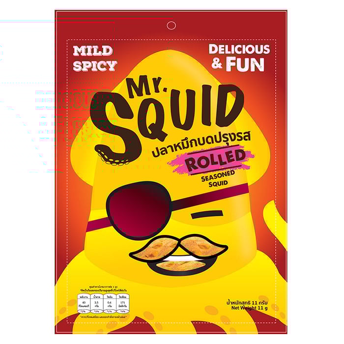 MR.SQUID 魷魚捲 微辣味 11 克