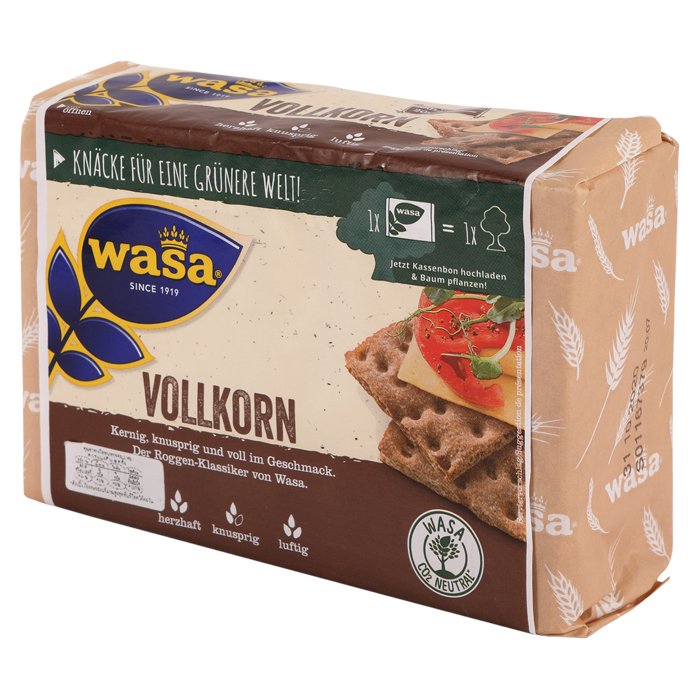 WASA Vollkorn 脆皮麵包 260 克。