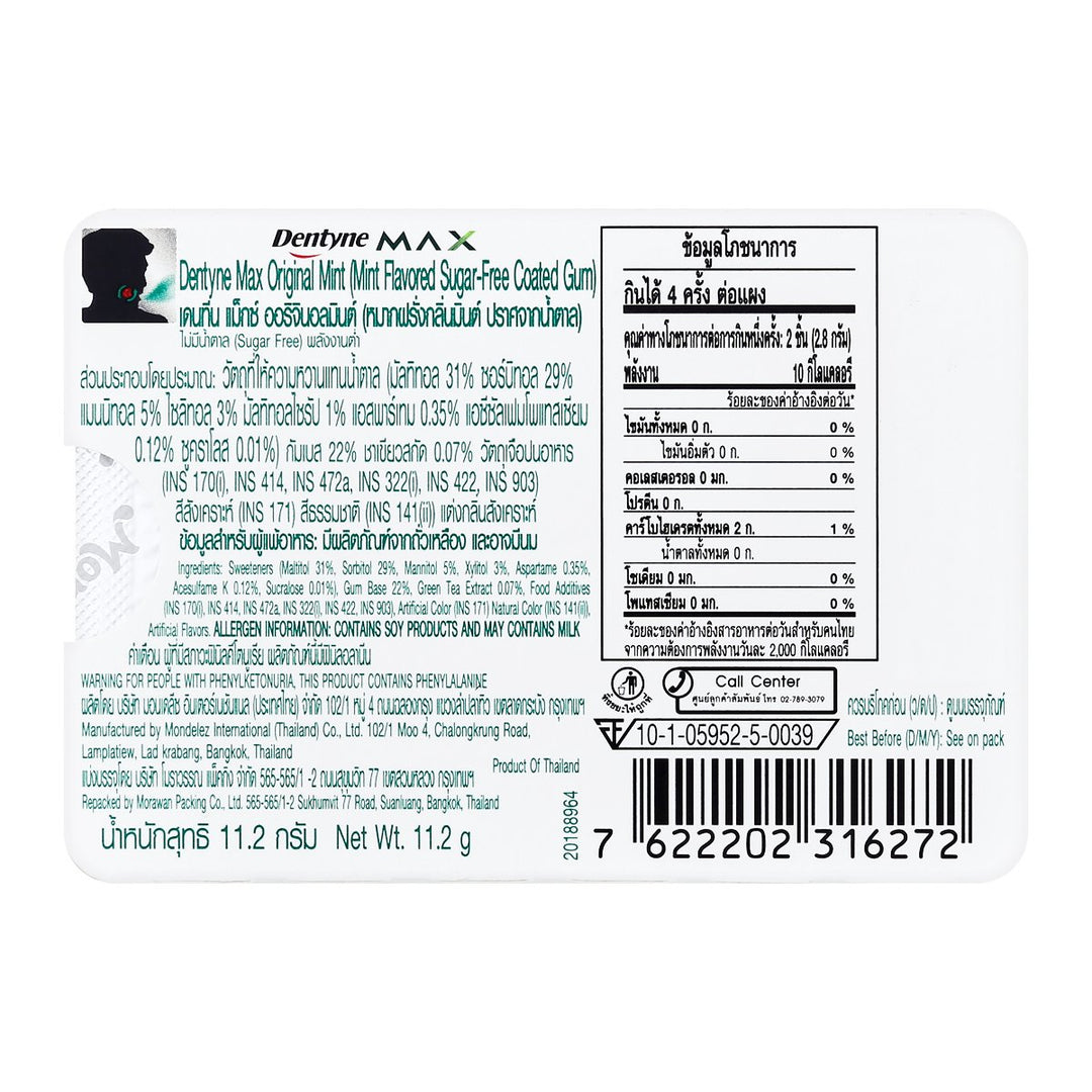 DENTYNE Max 原廠薄荷糖 8 件