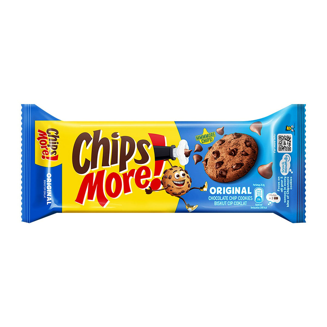 CHIPS MORE 原味巧克力片迷你餅乾 163.2 克。