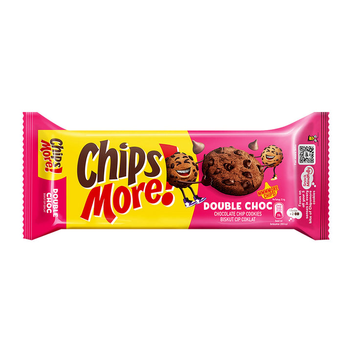 CHIPS MORE 雙巧克力巧克力片迷你餅乾 163.2 克。