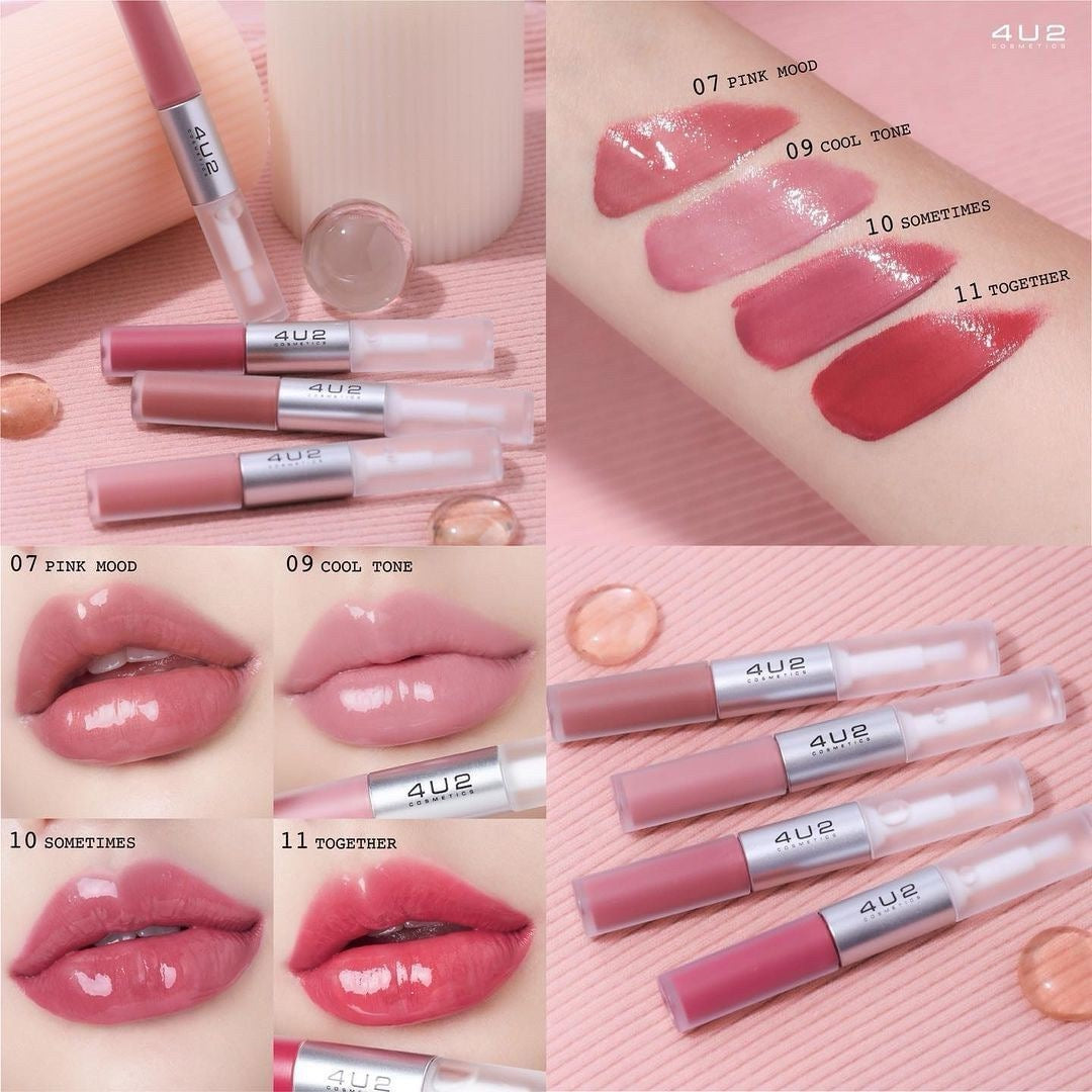 4U2 My Mate Gloss Matte Lip 雙頭唇釉（雙頭：光澤/霧面）