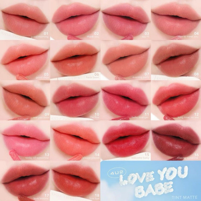 4U2 LOVE YOU BABE TINT MATTE VELVET唇釉