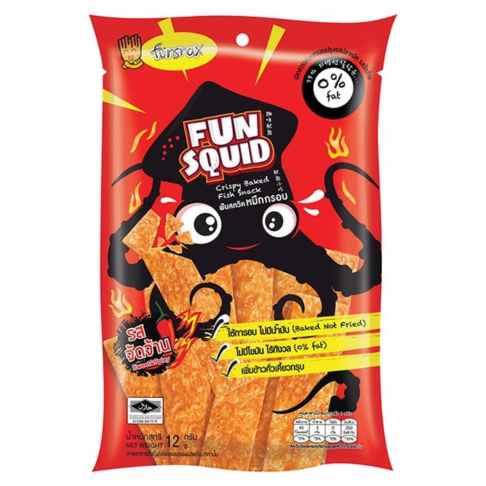 FUNSQUID 脆皮烤魚零食甜辣 12 克