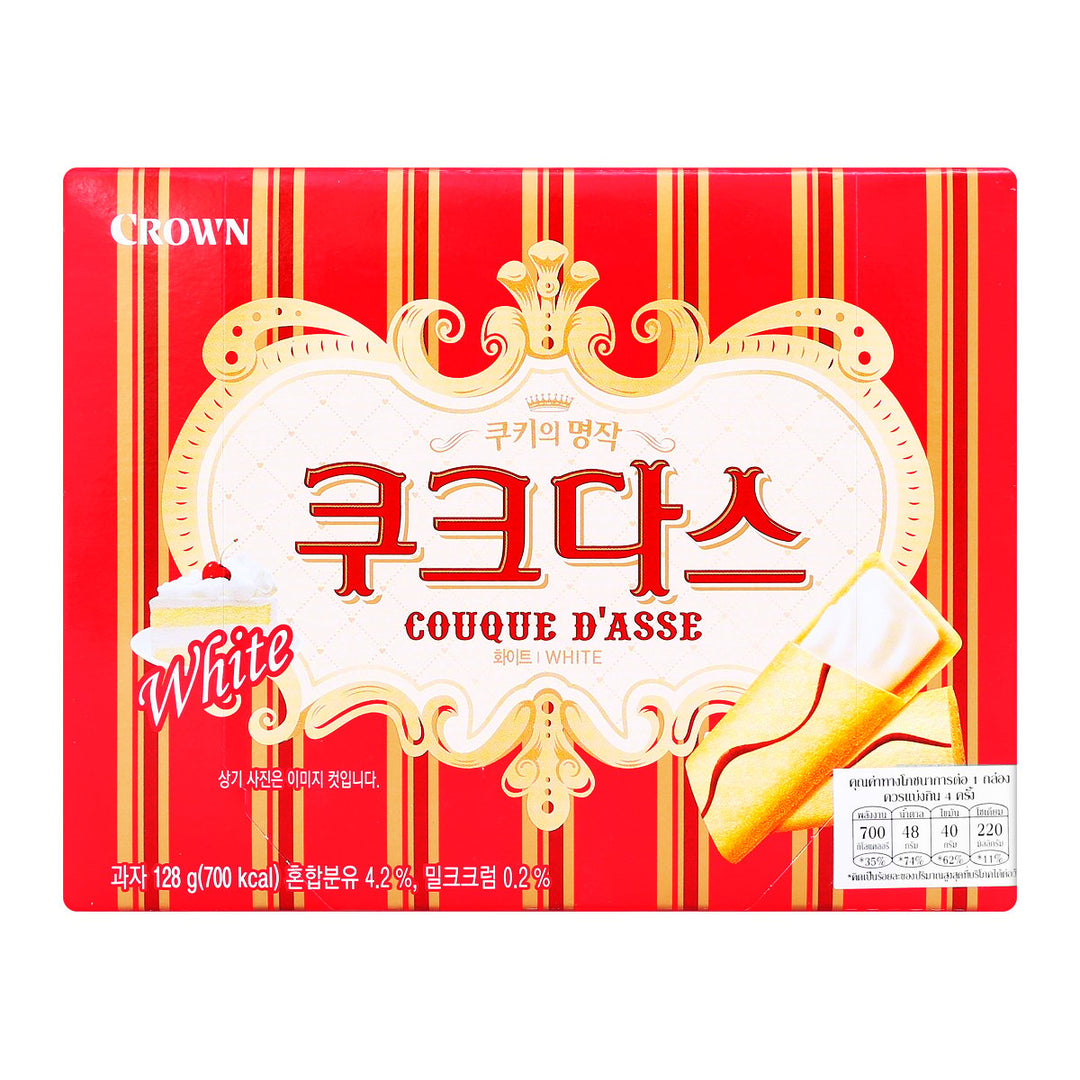 CROWN Couque D'Asse 香草味奶油餅乾 128 克。
