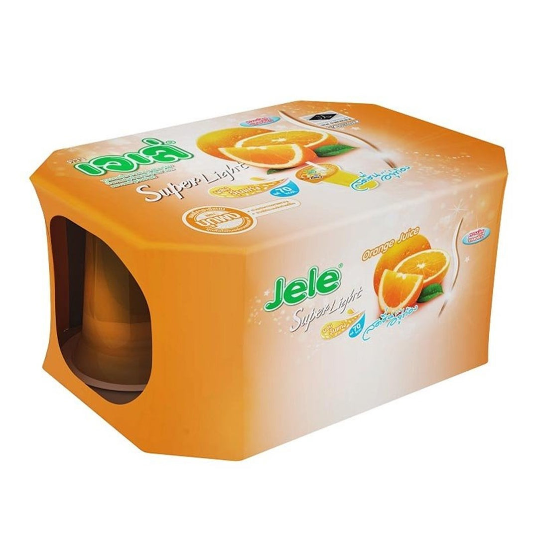 JELE 蒟蒻橙味超淡卡拉膠果凍 125 克。包 6