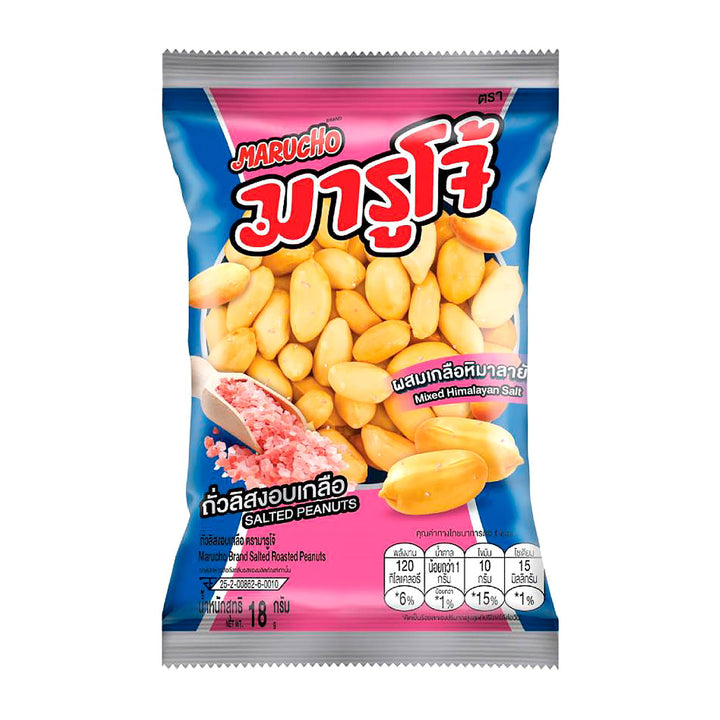 MARUCHO 鹹味烤花生 18公克。