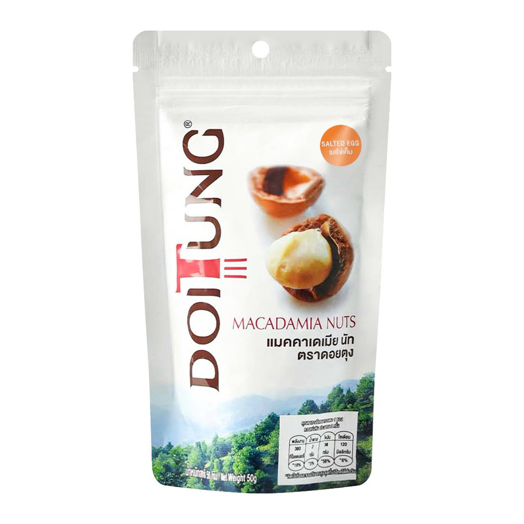 DOITUNG 澳洲堅果鹹蛋口味 50 公克。