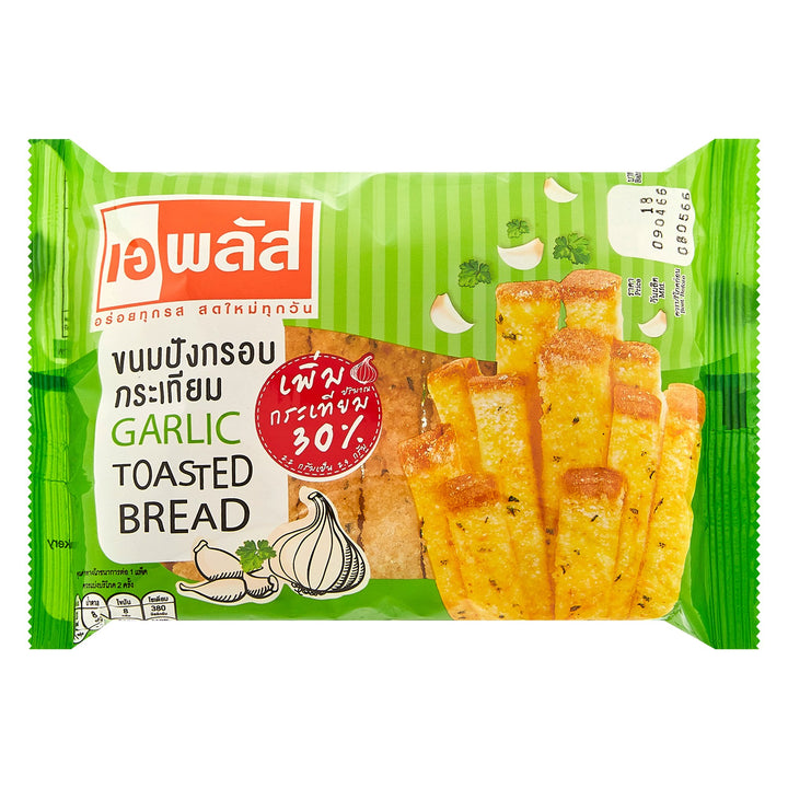 APLUS 脆皮大蒜烤麵包 50 克。