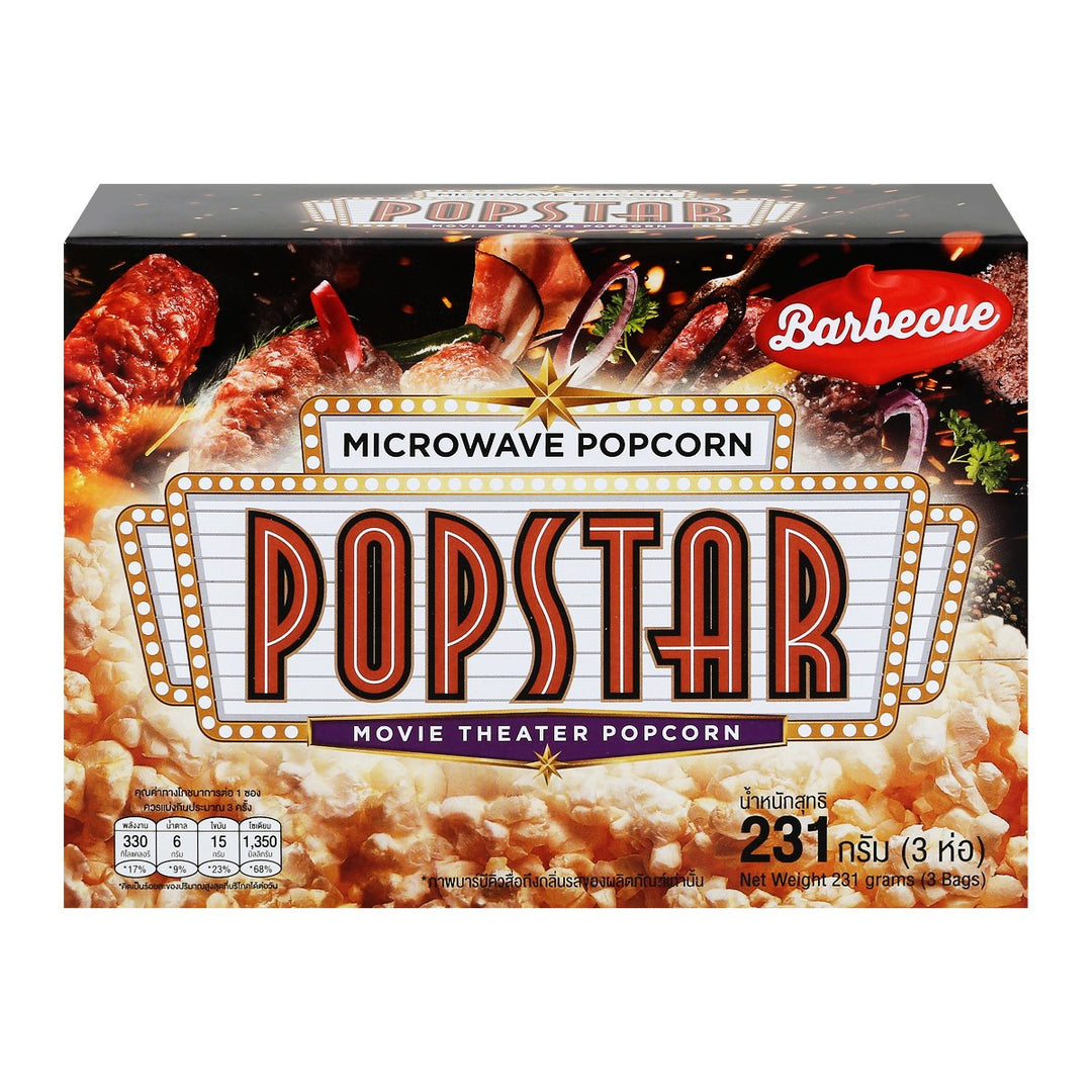 POPSTAR 微波爐爆米花燒烤 231 克
