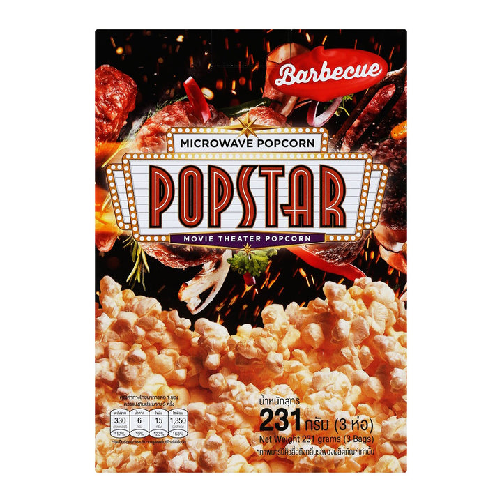 POPSTAR 微波爐爆米花燒烤 231 克