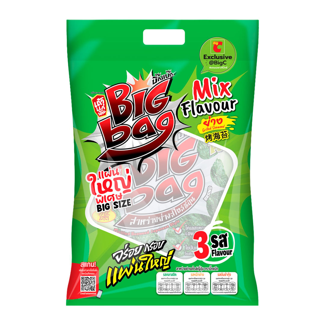 TAOKAENOI 大包裝烤海苔混合口味 60 克 3 包