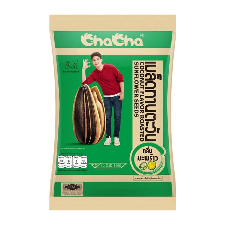 CHA CHA 椰子口味烤葵花籽 35 公克。包 6