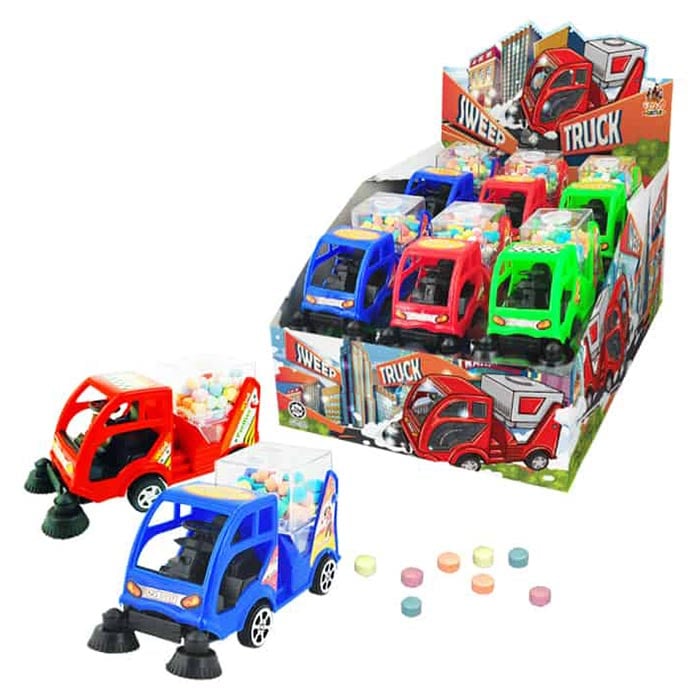 玩具城堡糖果掃地車 25 克。多種顏色